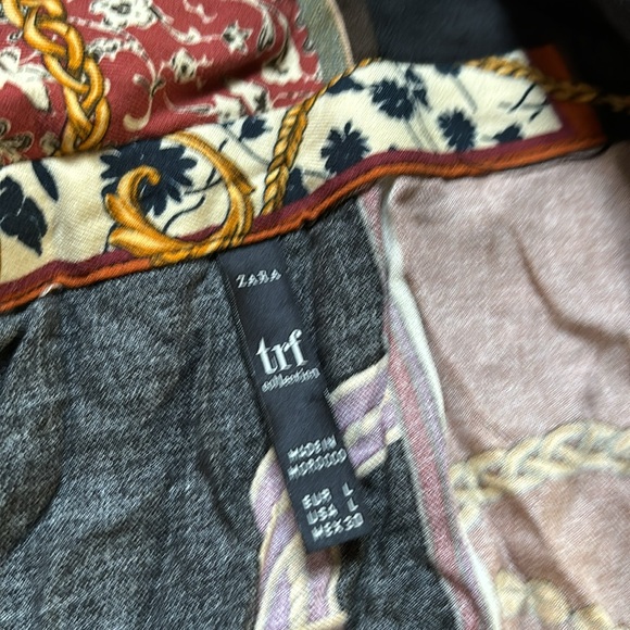 Zara Patchwork Chain Print Button Down LongSleeved Button Down Dress - Picture 3 of 6